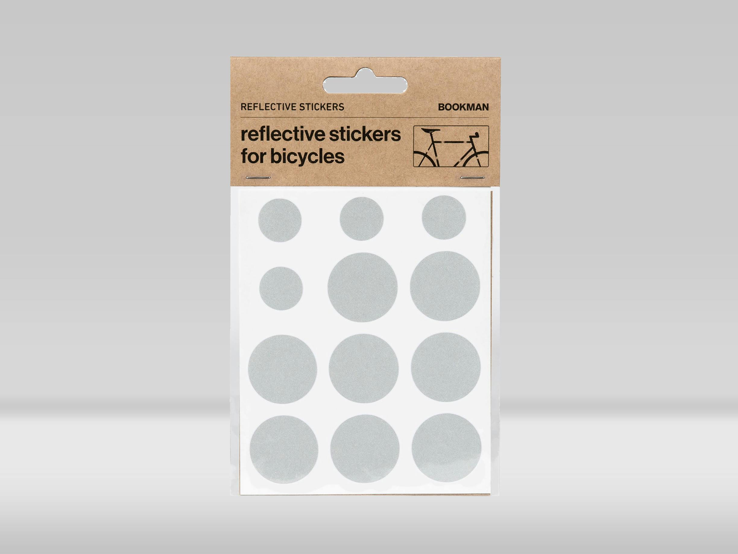 Bookman Reflective Stickers White